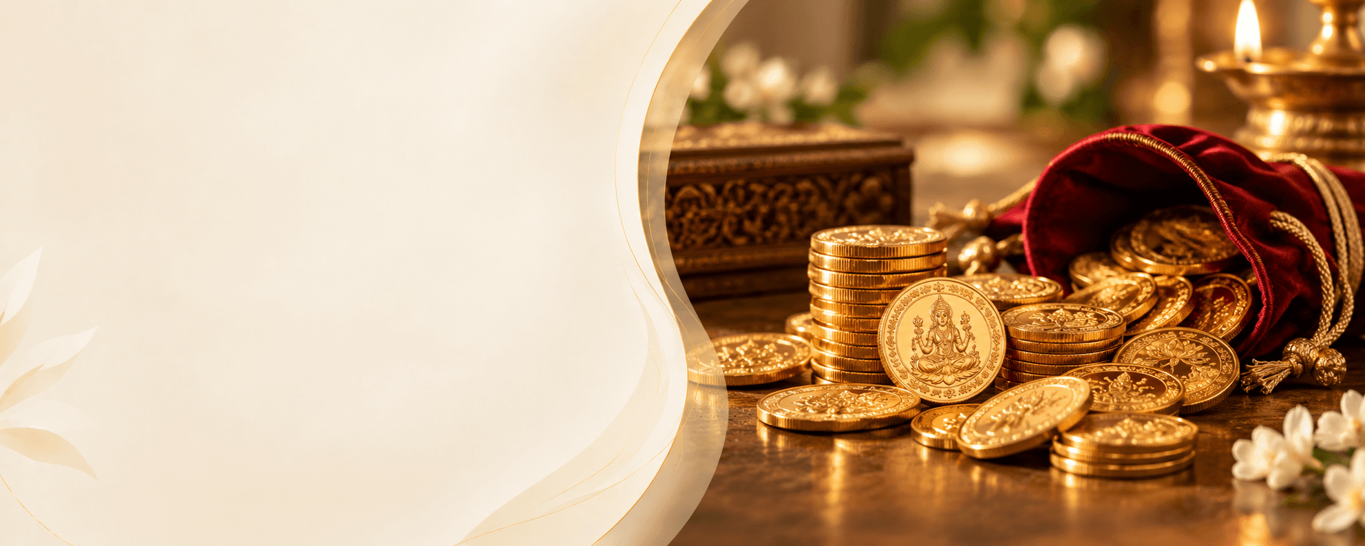 Gold Coins and Pouch